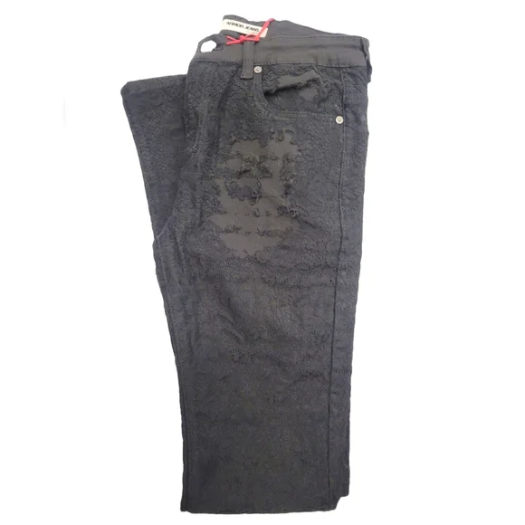 Lace Layered Denim